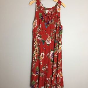 NWOT Bila boho dress XXL plus elastic waist floral